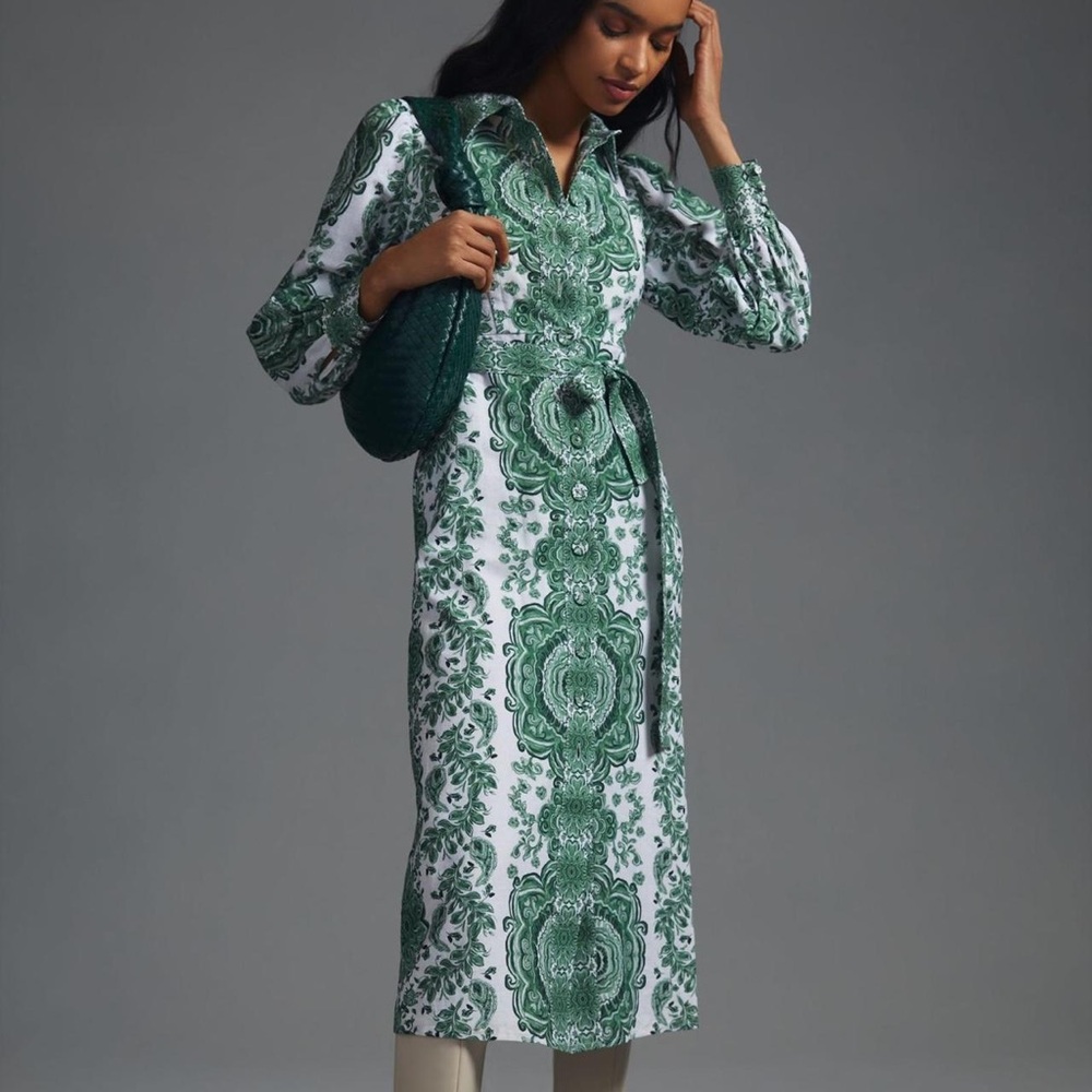 Katchel x Anthropologie Printed Maxi Dress Size S